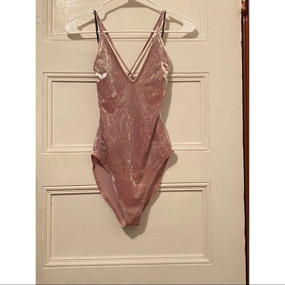 Velvet bodysuit